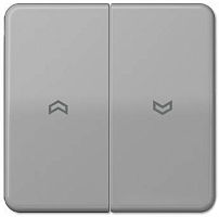 Лицевая панель Jung CD500 для 2-кл. выключателя жалюзи серый картинка